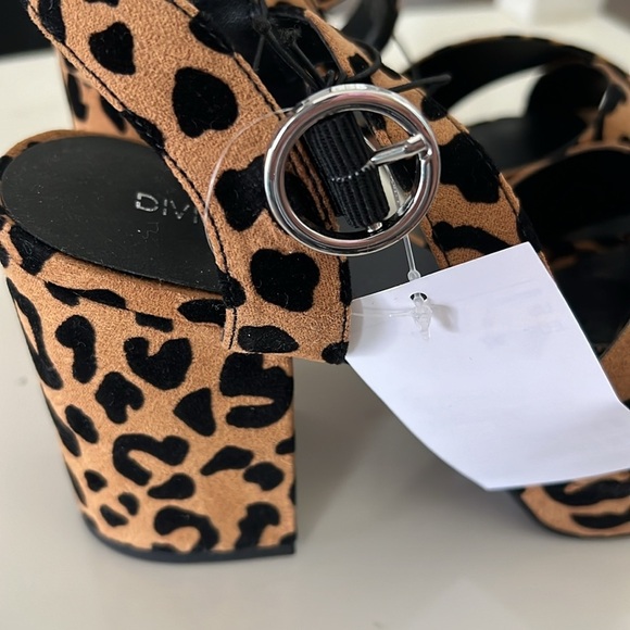 H&M Leopard Platform Shoes Heels New Size 6 - Picture 6 of 11
